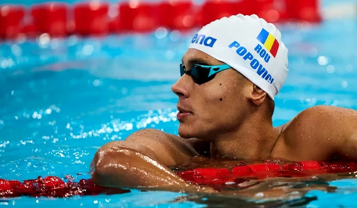 „Rechinul” David Popovici și-a spulberat concurența în calificările probei de 200 metri liber de la Campionatele Europene U23