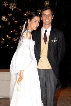 Prințul Emanuel von und zu Liechtenstein, care a ucis un urs in Romania, si sotia sa columbiana Maria Echavarria profimedia 0673256714 jpg