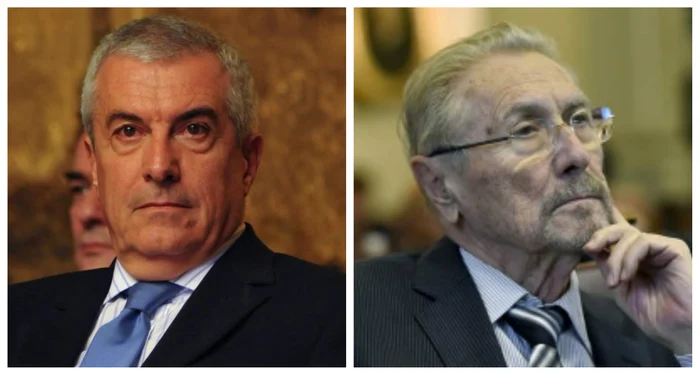 Călin Popescu-Tăriceanu și Emil Constantinescu / FOTO: Colaj arhivă