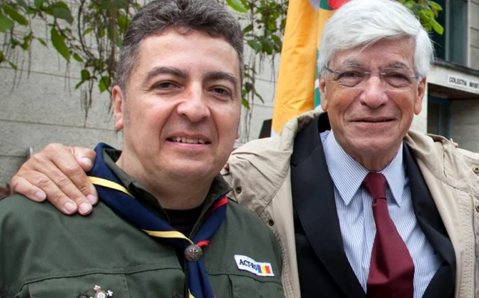 Alin Dimăncescu (nepotul lui Ioan D.) și Dan Dimăncescu (fiul lui Dimitrie D.) 