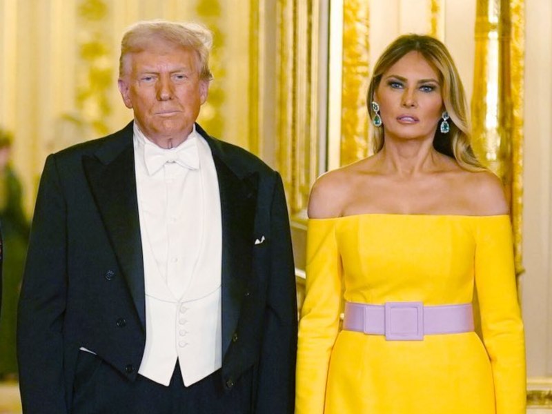 Cum s-au prezentat Donald și Melania Trump la cina oficială a Casei Regale a Marii Britanii. Ținuta Primei Doamne a SUA, considerată îndrăzneață