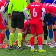 Un fotbalist din Turcia a salvat viața unui pescăruș lovit de minge, folosind manevre de resuscitare, în timpul unui meci FOTO: captură video X