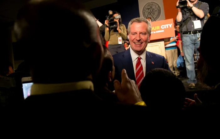 FOTO: Facebook / Primarul oraşului New York, Bill de Blasio