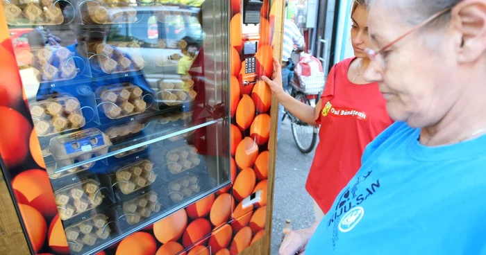 Automat de ouă proaspătă la Timișoara