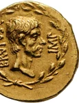 Monedă romană de aur cu efigia lui Brutus (© Numismatica Genevensis SA / news.artnet.com)