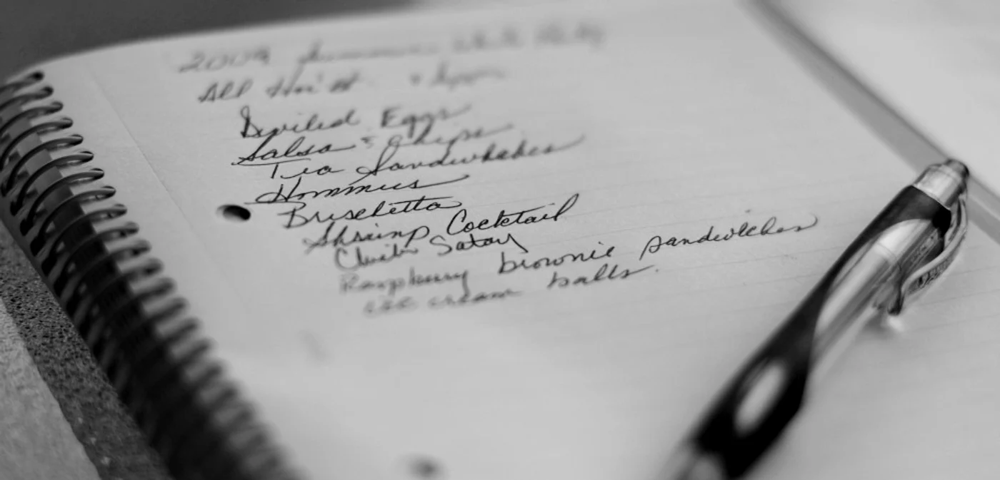 Lista pentru cumpărături trebuie foarte bine organizată 