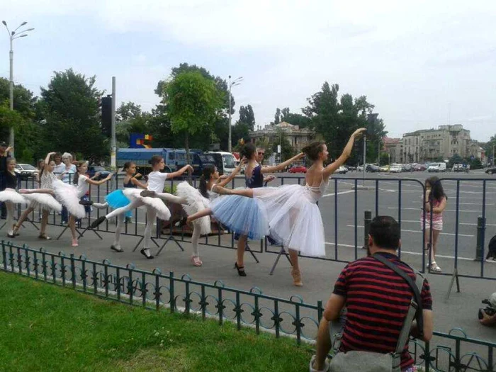 Protestul a avut loc în faţa Palatului Victoria FOTO: Francesca Velicu