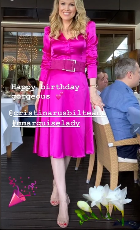Cristina Rus a purtat o rochie semnată M Marquise