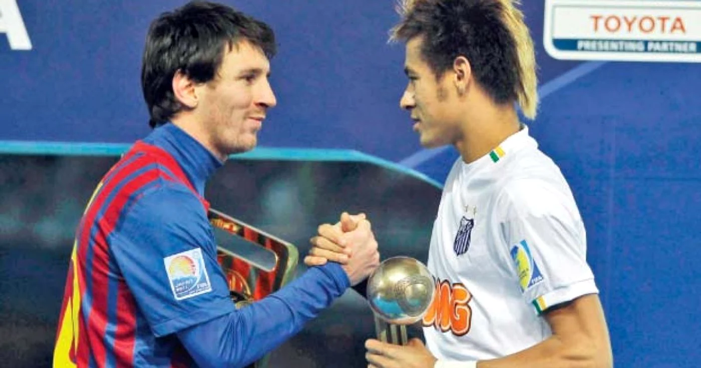 Messi şi Neymar au fost adversari în Barcelona – Santos 4-0, în finala CM al cluburilor  Foto: reuters