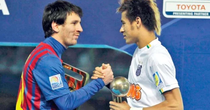 Messi şi Neymar au fost adversari în Barcelona – Santos 4-0, în finala CM al cluburilor Foto: reuters