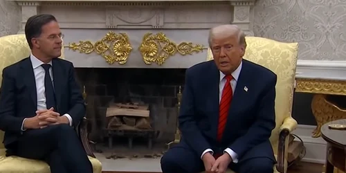 Mark Rutte și DOnald Trump Foto Captură Video Youtube jpg