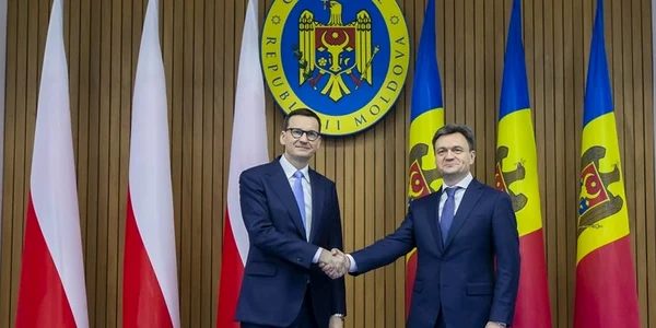 Mateusz Morawiecki si Dorin Recean FOTO EPA EFE jpg