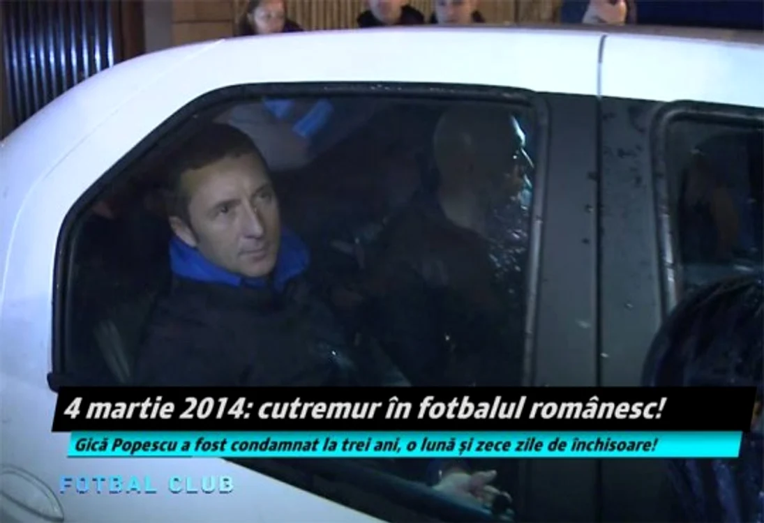 Mihai Stoica a fost luat de acasă de poliţie (captură Digisport)