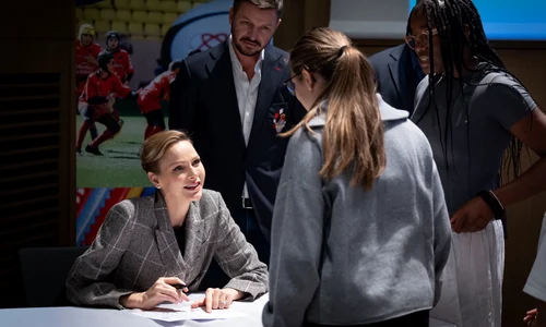 Charlene de Monaco pe 5 noiembrie, Foto Palatul Prințului 7 jpg