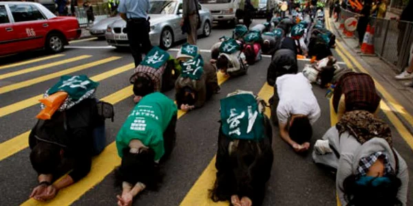 Manifestaţie pro-democraţie în Hong Kong 