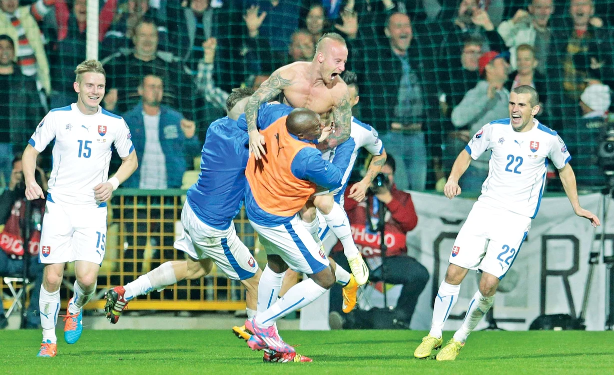 
    Stoch, cel mai nonconformist component al lotului, a adus victoria SlovacieiFoto: AP  