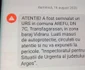 Mesaj de atenţionare trimis prin SMS Alert privind urşii din zona barajului Vidraru Foto DMS