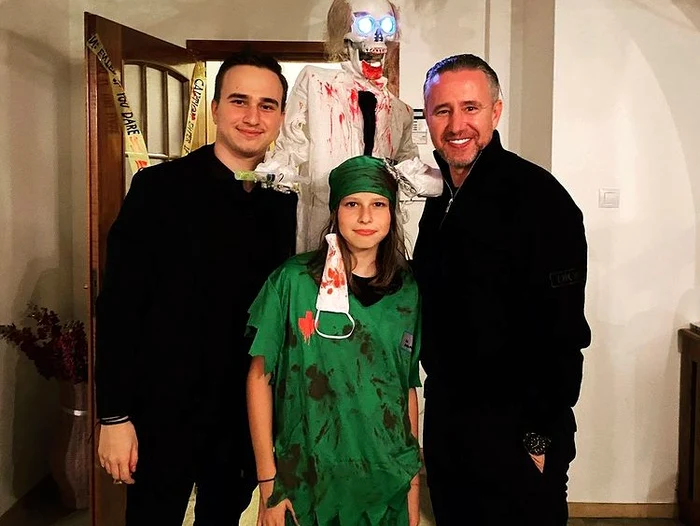 Laurențiu Reghecampf, Bebeto și Luca Reghecampf s-au întâlnit de Halloween Sursa: Instagram