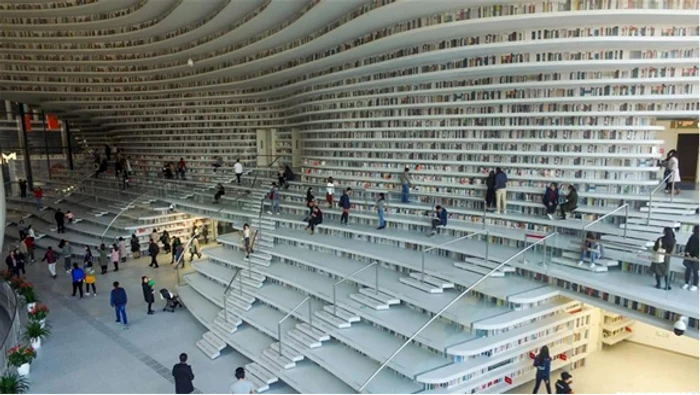 Foto: Biblioteca Tianjin Binhai