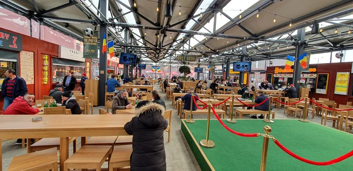 Totul este pregătit la Obor pentru meci. FOTO: Adrian Popescu