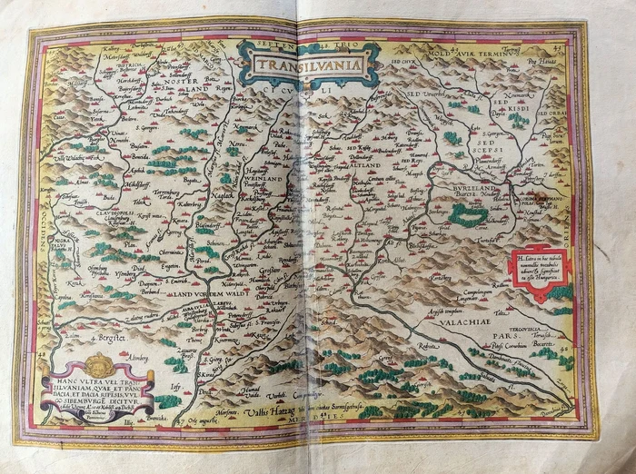 Harta Transilvaniei FOTO Biblioteca Batthyaneum