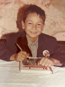 Florin Dumitrescu, pe vremea când era elev. foto: arhiva personală