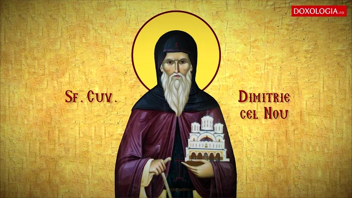 Icoana Sfântului Cuvios Dimitrie cel Nou, Ocrotitorul Bucureștilor Foto Doxologia dms