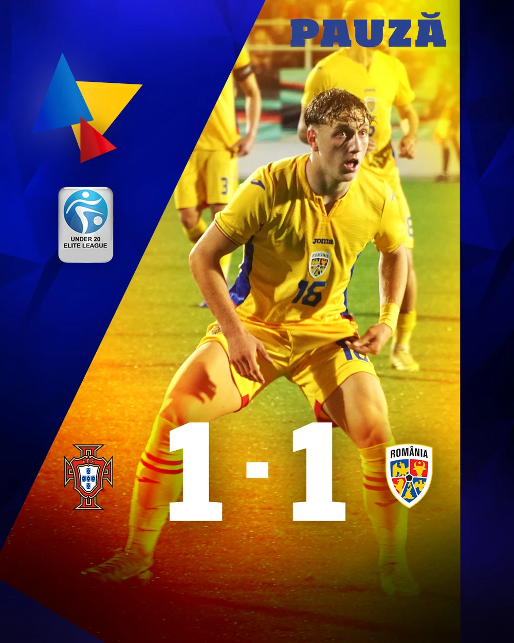România U-20, rezultat de senzație contra Portugaliei. Tricolorii lui Iencsi au oprit șirul înfrângerilor