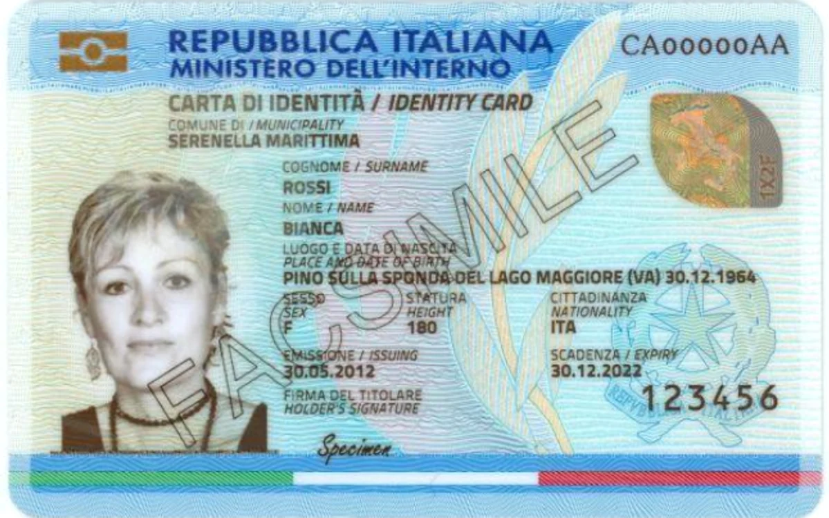 Noua carte de identitate va fi greu de falsificat FOTO cartaidentita.interno.gov.it