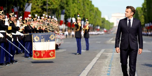 Parada de Ziua naţională a Franţei 2022 EMMANUEL MACRON. FOTO EPA-EFE