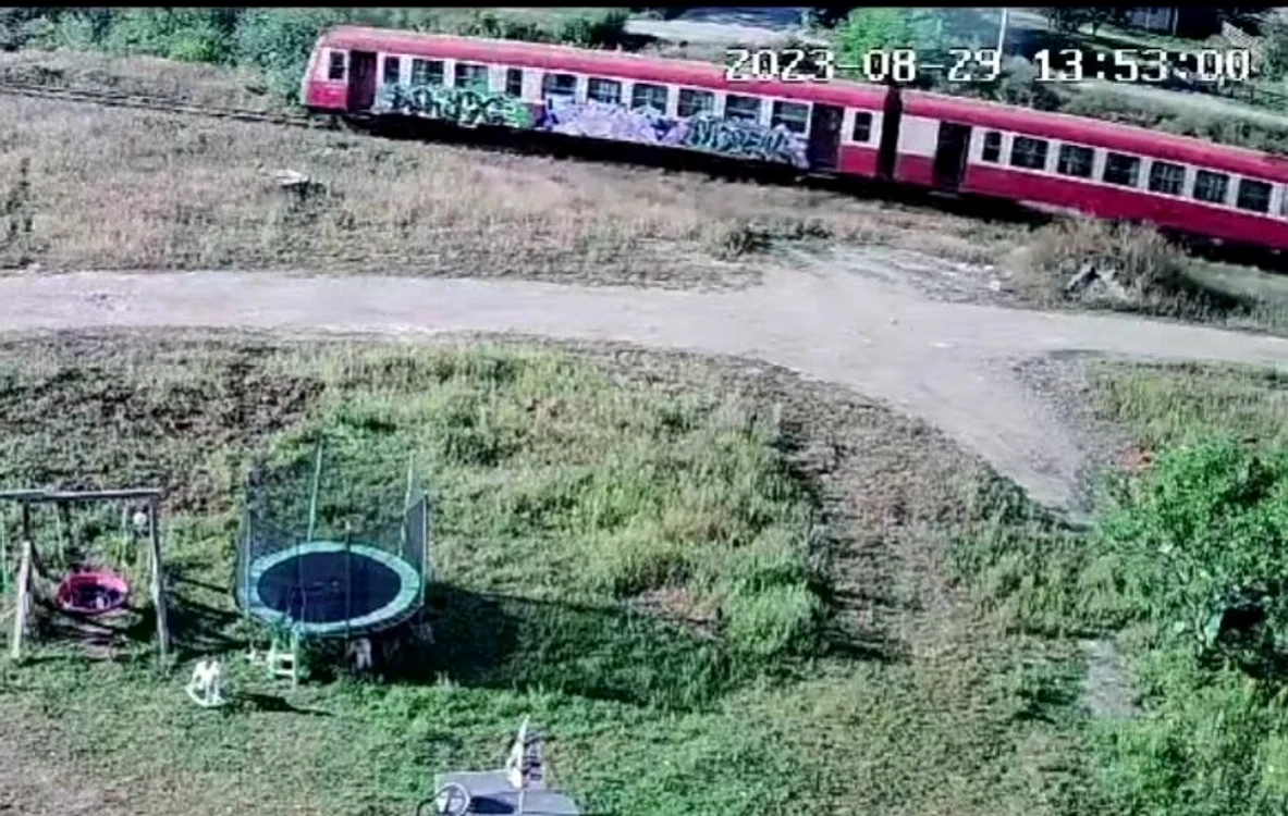 Automotorula  acroșat o persoană FOTO captură video
