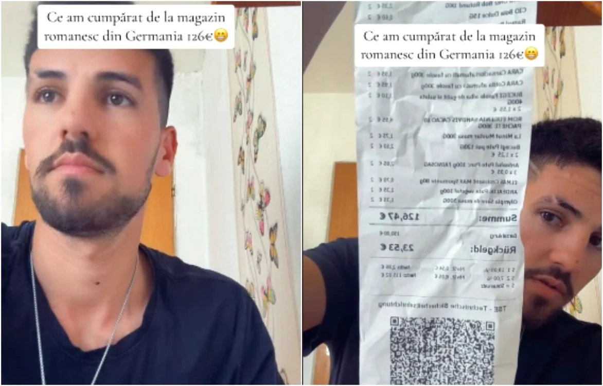 Ce a cumpărat românul din Germania Foto: captură TikTok
