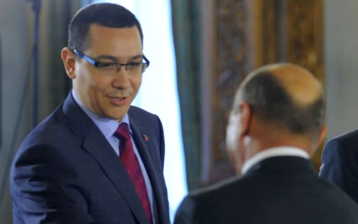 Premierul Victor Ponta  a spus că l-a asigurat pe preşedintele Traian ăsescu că memorandumul cu FMI nu conţine nimic legat de creditul fiscal pentru reducerea ratelor la bănci FOTO Mediafax