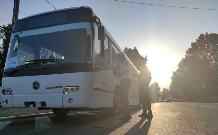 Șofer de autobuz, beat la volan FOTO IPJ Constanța