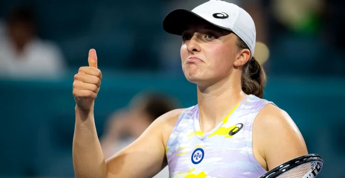 Iga Swiatek a îndeplinit o formalitate și se apropie de ultimul act la Australian Open. Foto EPA EFE