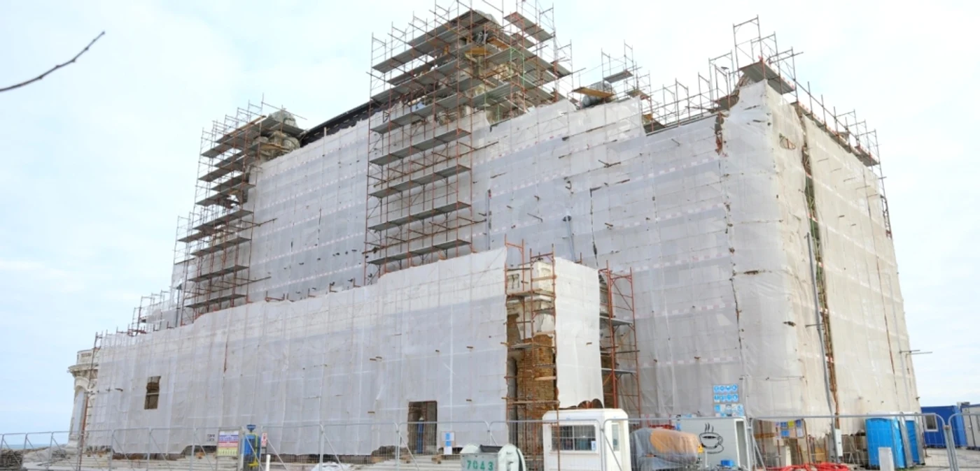 Cazinoul în renovare FOTO Primăria Constanţa