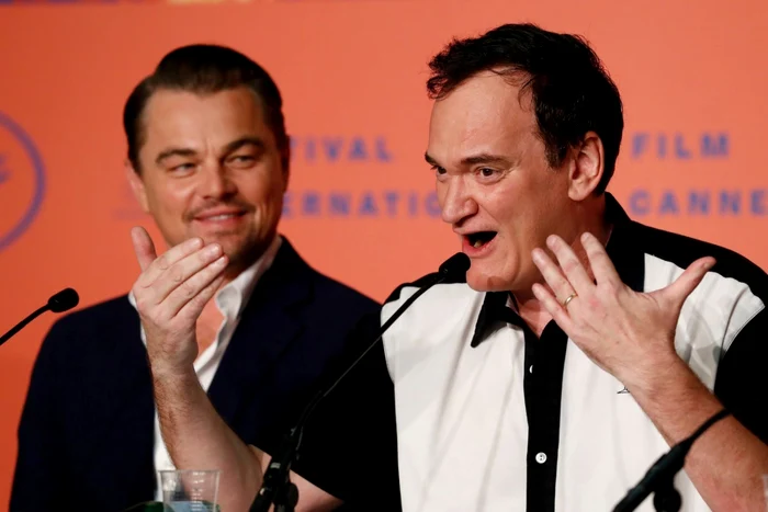 Brad Pitt şi Quentin Tarantino, în conferinţă la Cannes FOTO: Guliver/ Getty Images