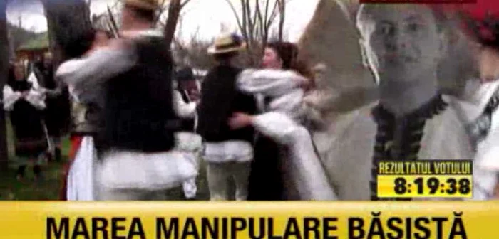 În ziua votului, România TV a avut
atacuri dure la adresa „băsiştilor“ şi a prezentat o altă
imagine despre votul din diaspora FOTO captură paginademedia.ro