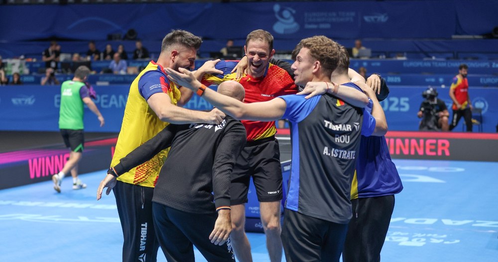 Naționala băieților, prima medalie de argint din istorie, la Campionatele Europene de tenis de masă