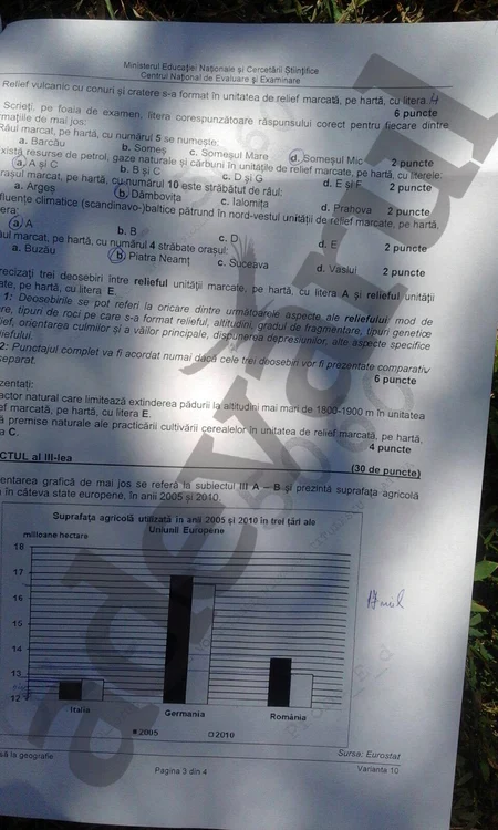 Subiectele de la Geografie - pagina 3