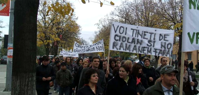 Anul trecut, angajaţii au ieşit în stradă pentru restanţe salariale