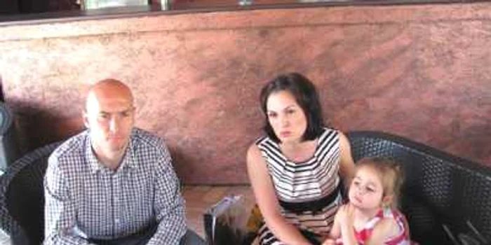 Sergiu Costin, soția lui Ecaterina și fiica lor Amalia