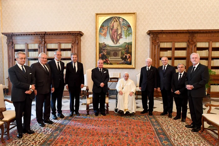 Marele Maestru al Ordinului Suveran Militar al Maltei, în audiență la Papă FOTO Profimedia