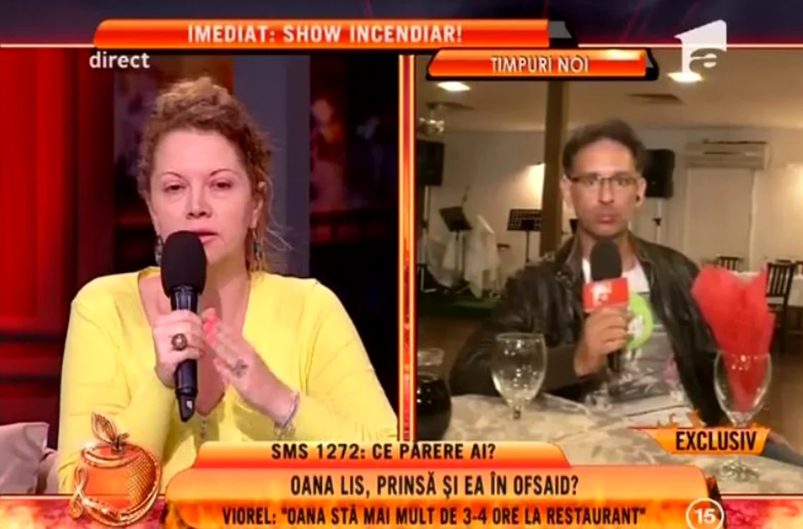 Oana Lis a fost acuzată de reporterul emisiunii de infidelitate