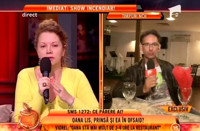 Oana Lis a fost acuzată de reporterul emisiunii de infidelitate