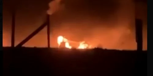 Atac cu drone aerodrom Crimeea FOTO Captură video 