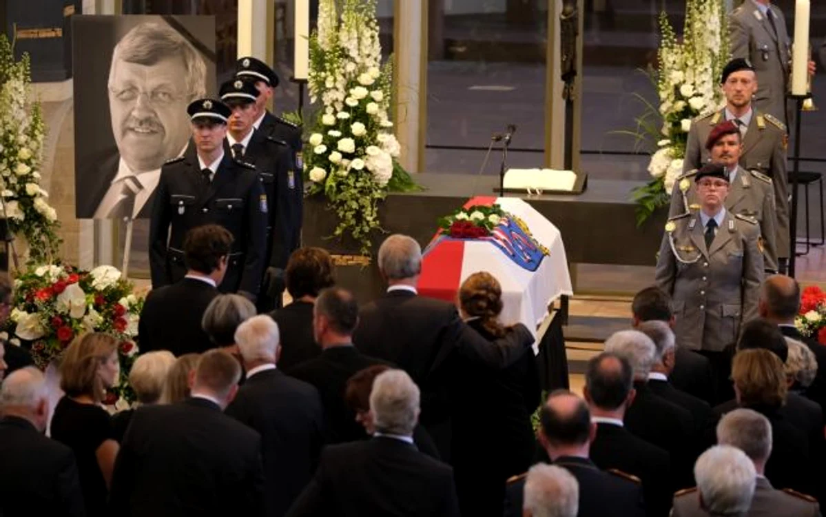 Funeralii pentru Walter Luebcke, un politician ucis pentru politica sa pro-refugiaţi FOTO EPA-EFE