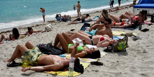 Plajele din Florida în vremea pandemiei FOTO Profimedia