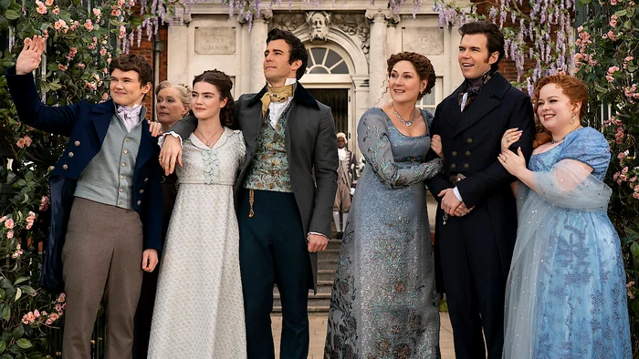 Personajele din seria Netflix Bridgerton. Foto: Netflix