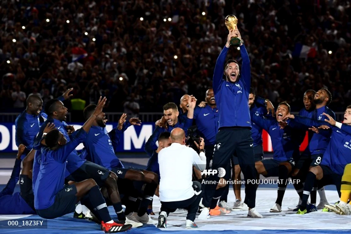 
    Naţionala din Hexagon a jucat duminică primul meci în faţa propriilor fani şi a ieşit spectacol ca după turneul din RusiaFoto: GettyImages  